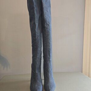 GUESS Denim Over-the-Knee Boots – Size 8.5